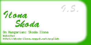 ilona skoda business card